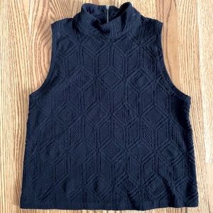 Anthropologie Sleeveless Knit Turtleneck